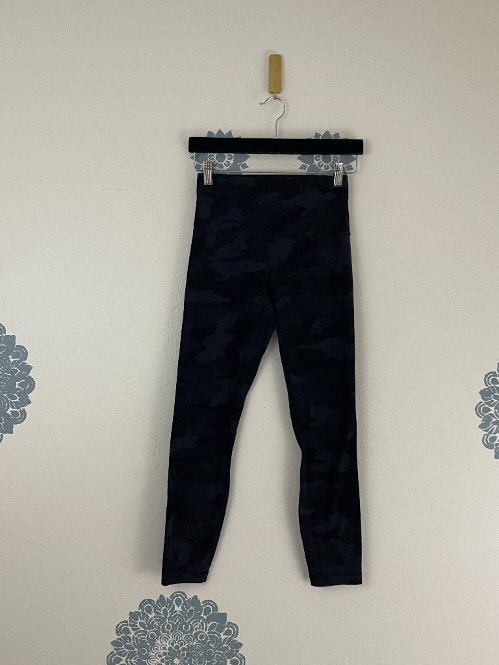Lululemon Align Pant 25" Heritage 365 Camo Deep Coal Multi Size 6